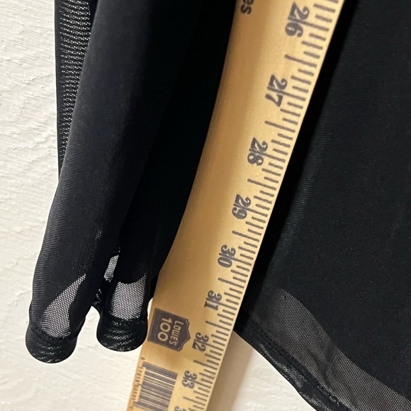 Torrid Black Mesh Babydoll Tank Top Goth Whimsigoth Fairy Goth Size 3 - Picture 7 of 8